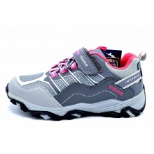 Sweden Kle Donald gris/rosa | Zapatilla deportiva velcro