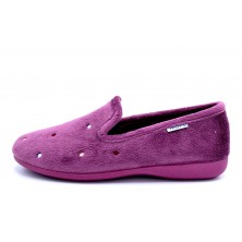 Muro 4018 vino | Zapatilla de casa de paño para mujer