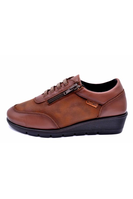 Tamicus PF1205A bruliato | Zapato de piel con cuña