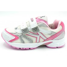 Kelme Zoe rosa - Zapatilla deportiva running con velcro para niña