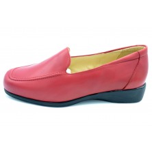 Drucker Calzapedic 1299 Rojo - Mocasín anatómico de piel