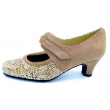 Drucker Calzapedic 24172 Beige - Zapato vestir con plantilla extraible