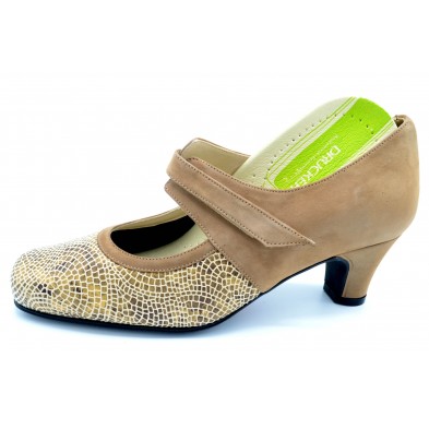 Drucker Calzapedic 24172 Beige - Zapato vestir con plantilla extraible