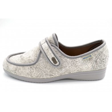 Muro 827 gris - Zapatilla elástica pies delicados