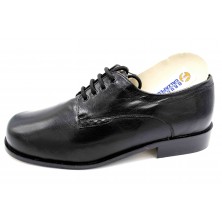 Drucker 25775 Negro - Zapato de piel con plantilla extraíble