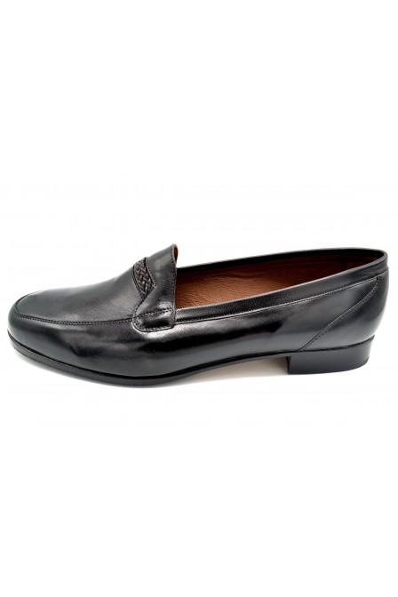 Paco Cantos 16 Negro - Zapato de vestir con suela de cuero