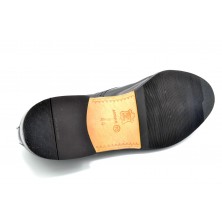 Paco Cantos 139 Negro - Zapato de vestir con suela de cuero