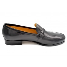 Paco Cantos 163 Negro - Zapato de vestir con suela de cuero