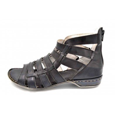 Porronet 5023 Negro - Sandalia de piel