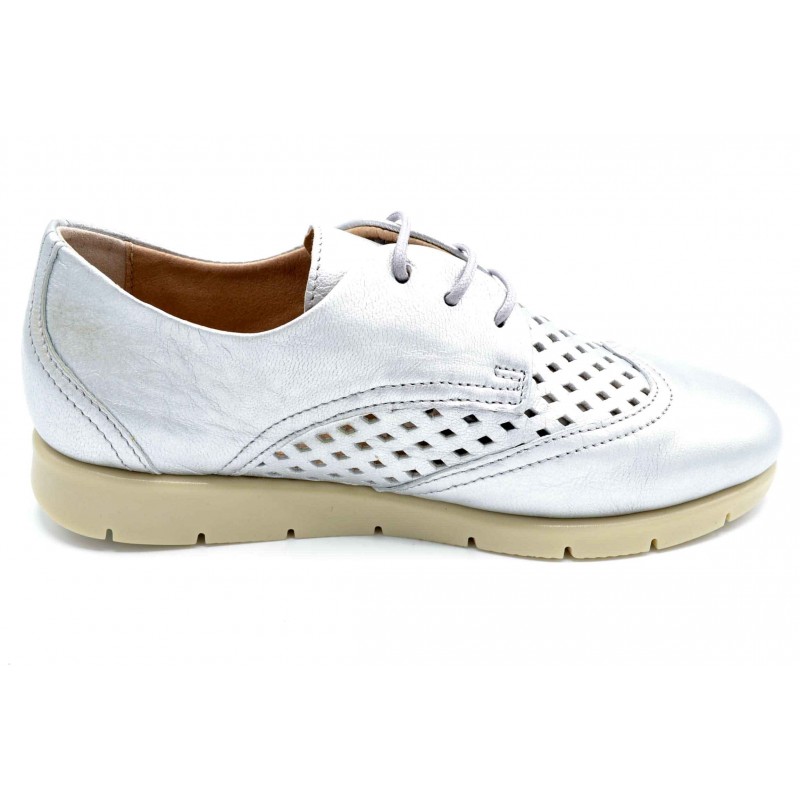 Tamicus 2125 Plata | Zapato de piel con cordones