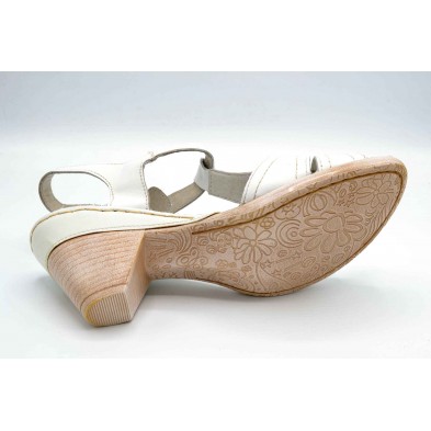 Porronet 5070 Blanco | Sandalia de piel