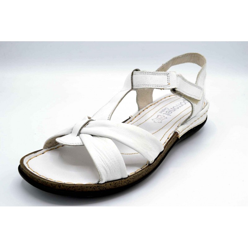 Porronet 5221 Blanco | Sandalia de piel