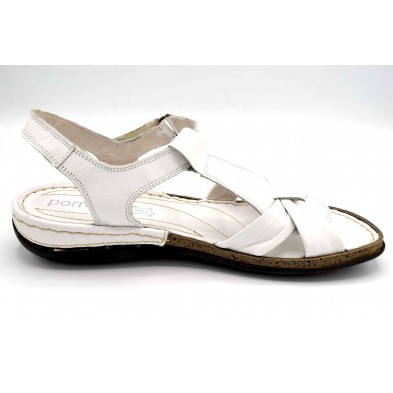 Porronet 5221 Blanco | Sandalia de piel