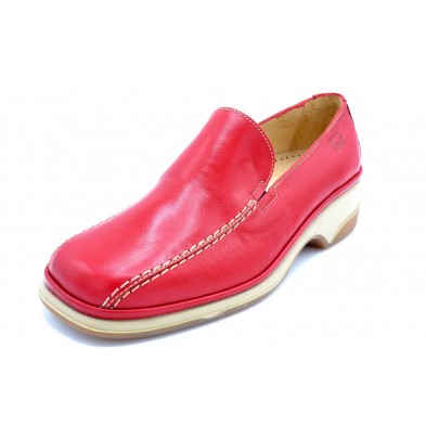 Fluchos 3634 Rojo | Mocasín de piel para mujer