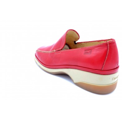 Fluchos 3634 Rojo | Mocasín de piel para mujer