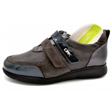 Drucker Calzapedic 25502 | Blucher de piel con velcro | Ancho especial